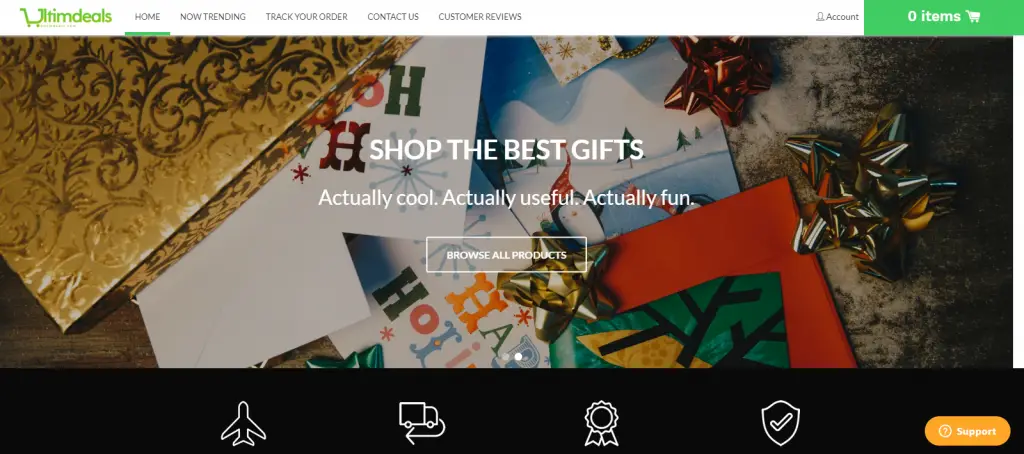 Ultimdeals homepage image