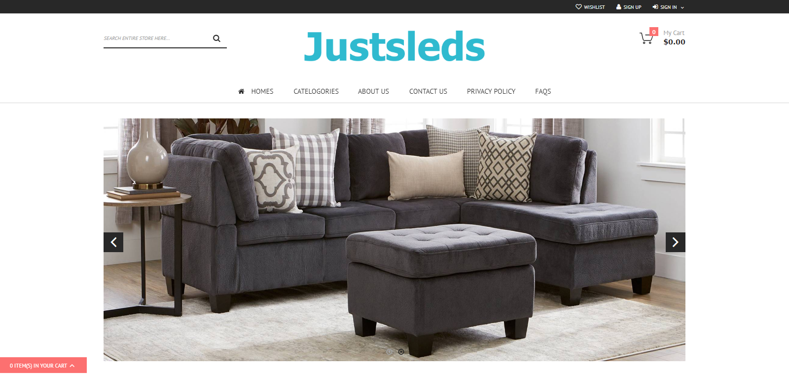 Justleds Homepage Image