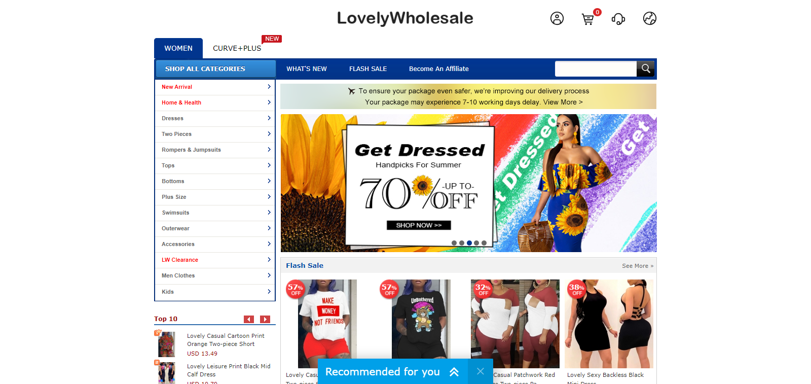 Lovelywholesale Homepage Image