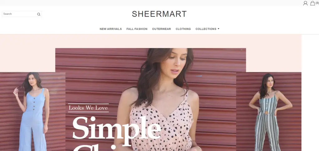 Sheermart homepage Image