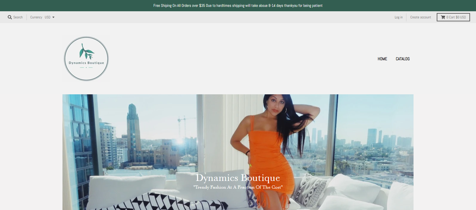 DynamicBoutique Homepage Image