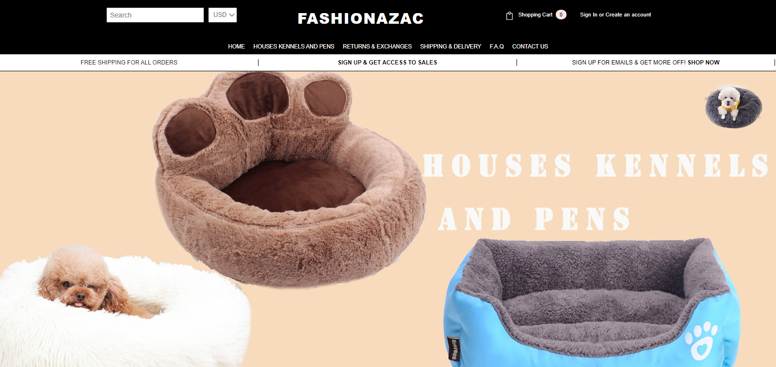 Fashionazac Homepaage Image