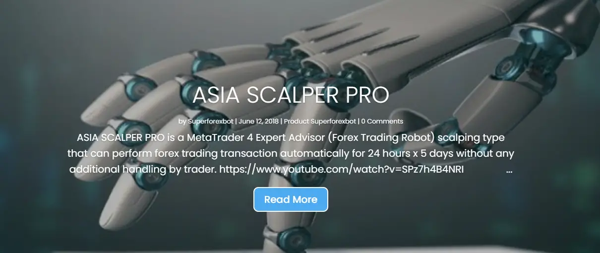 Super Forex Bot Homepage Image