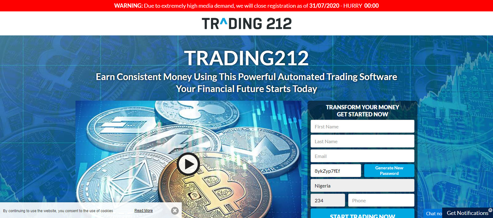 Trading212 Homepage Image