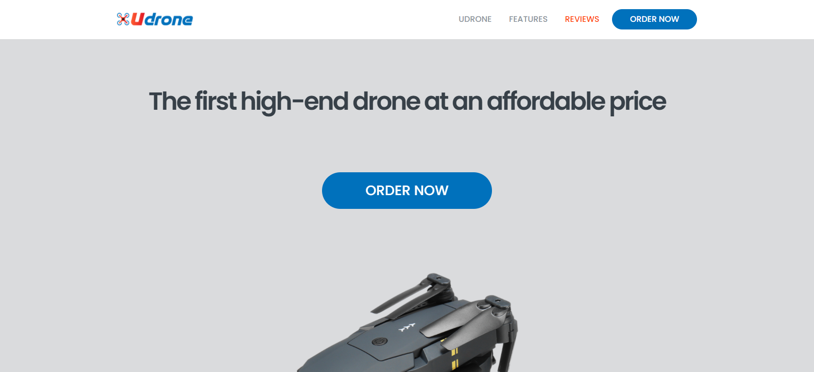 Buy Udrone Homepage Image