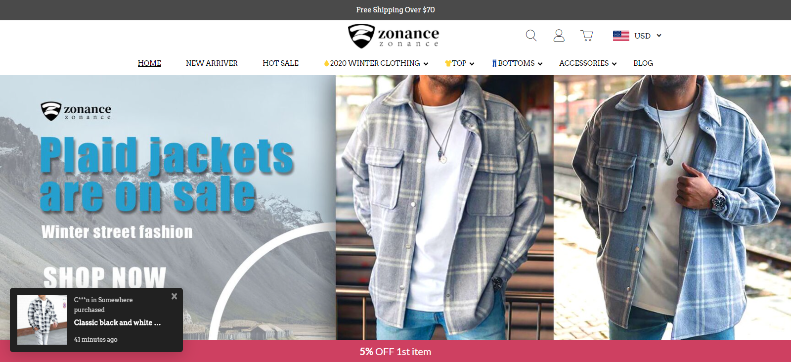Zonance.com Homepage Image