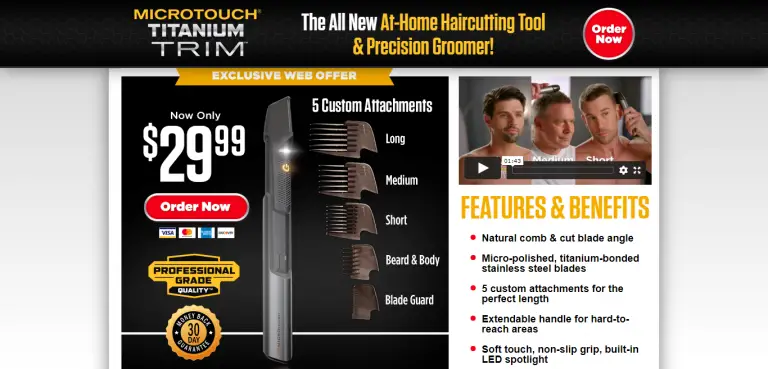 Micro Touch Titanium Trim- Customer Review!