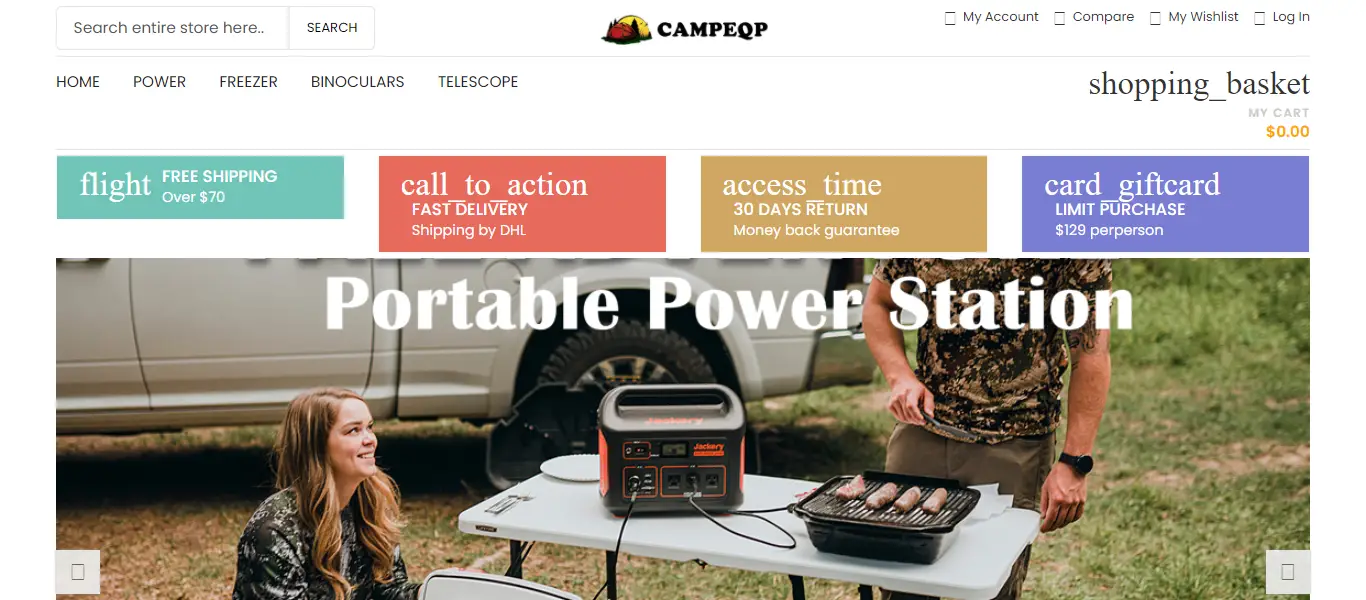 Campeqp.cc Homepage Image