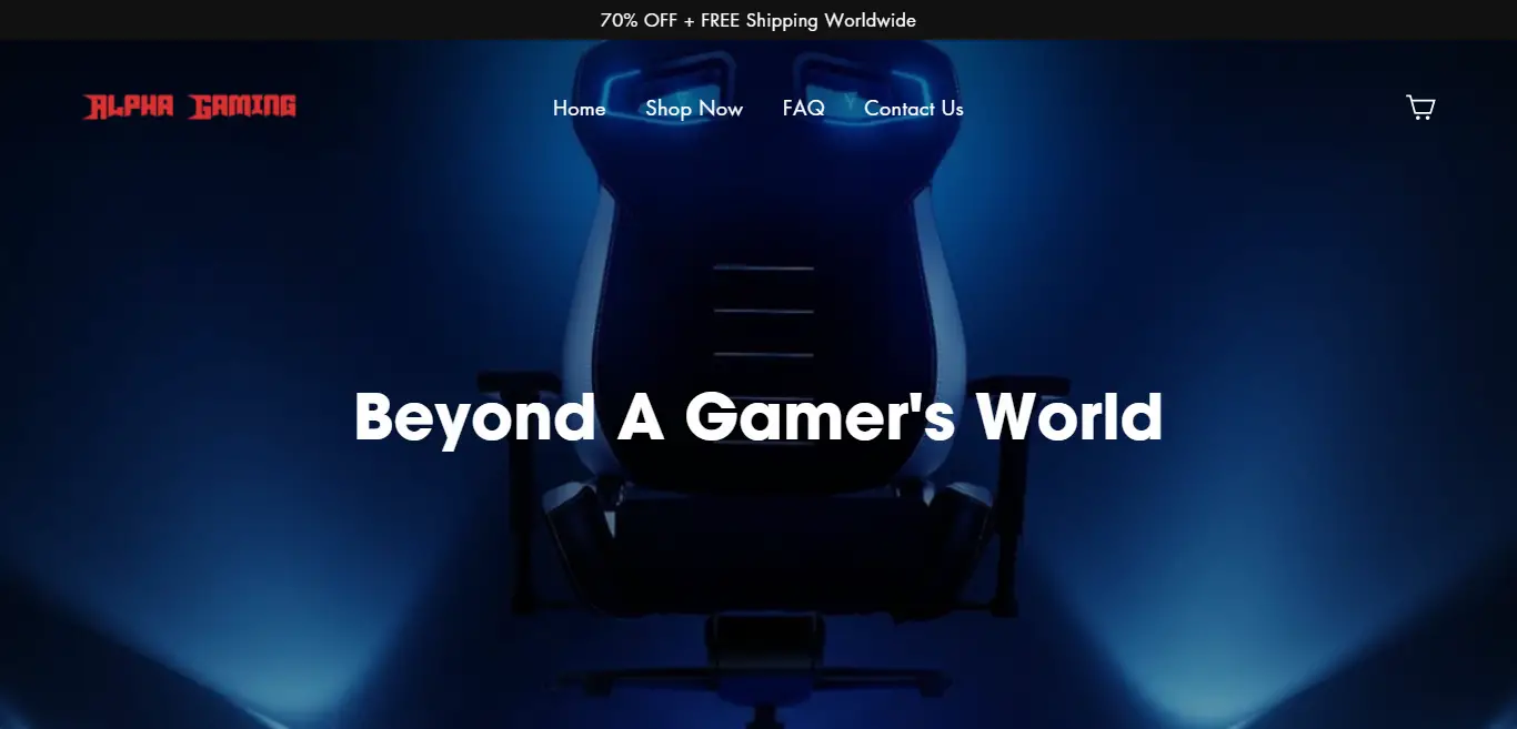 Alphagamingtm.com Homepage Image