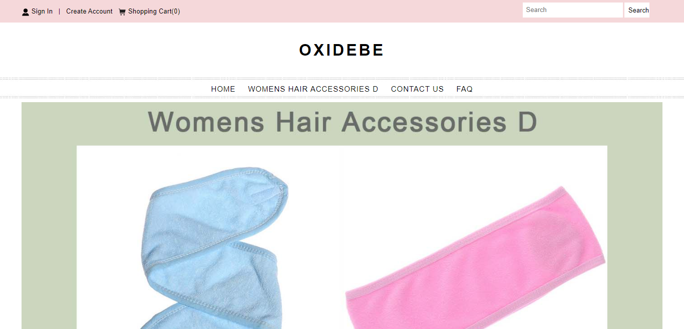 Oxidebe.com Homepage Image