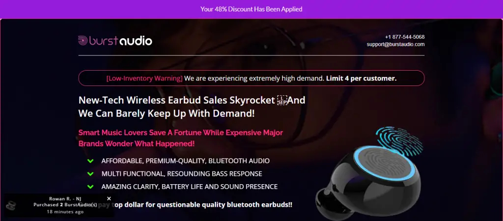 Burst Audio Homepage Image