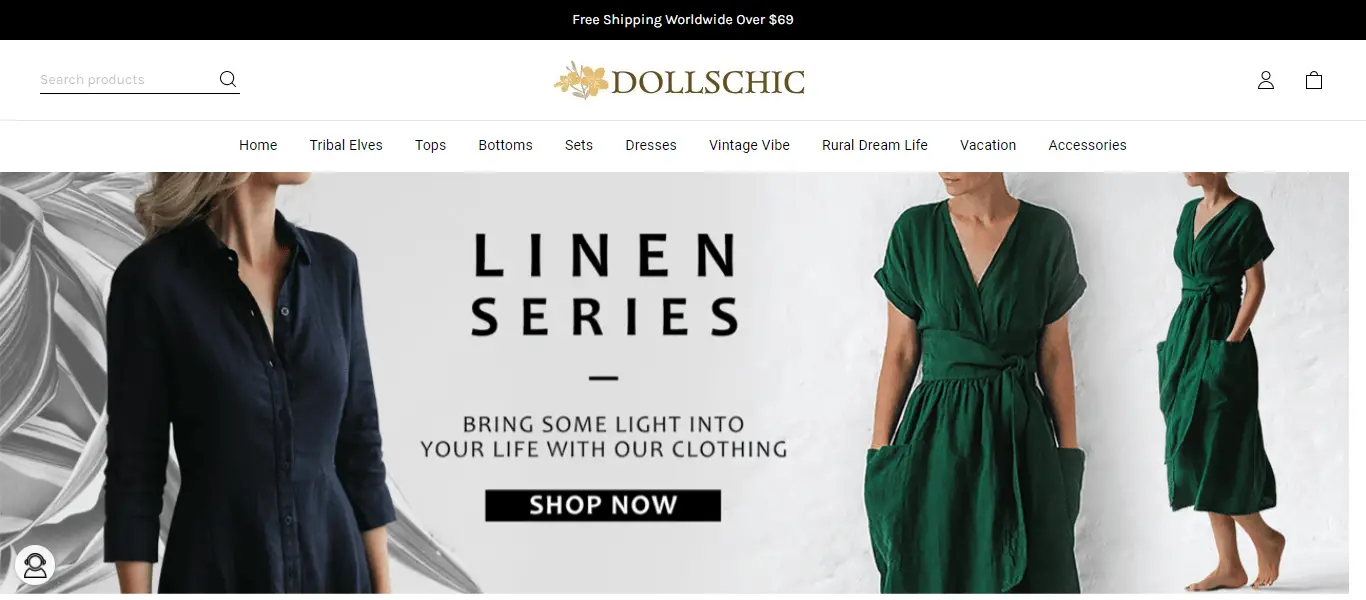 dollschic.com Homepage Image