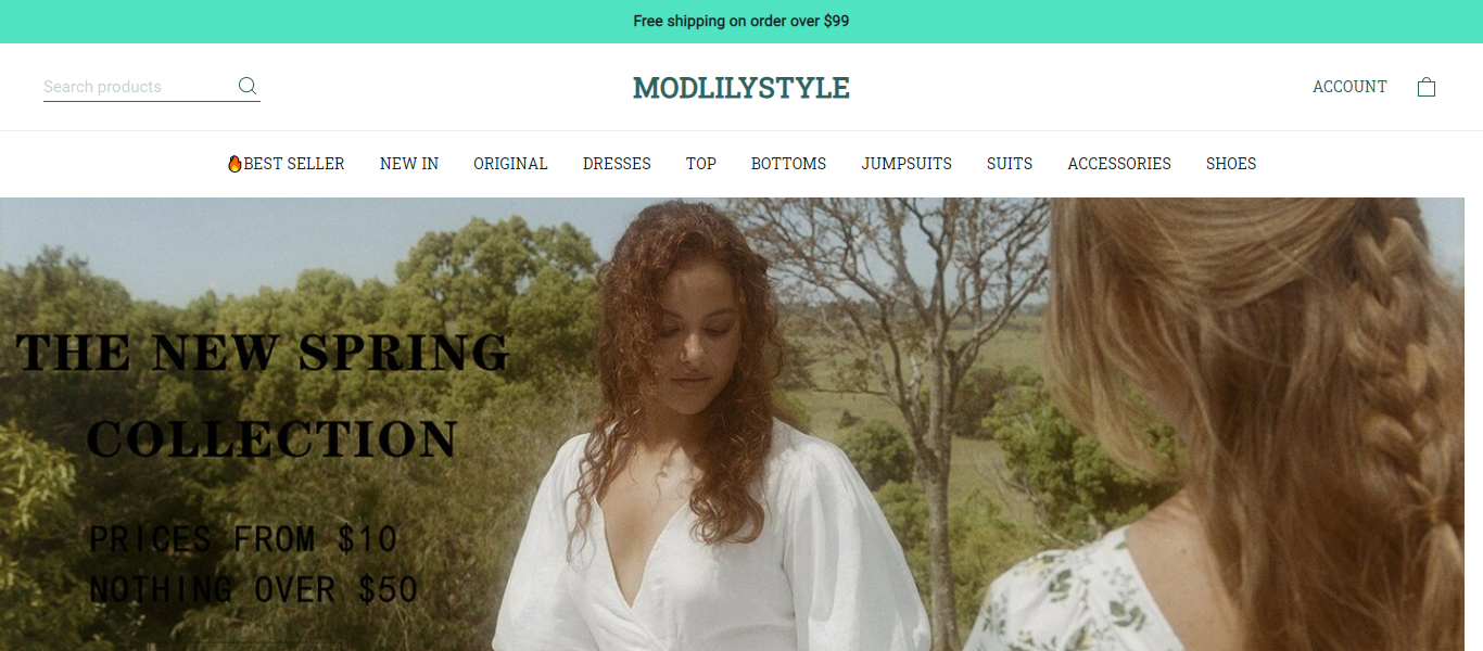 modlilystyle.com Homepage Image