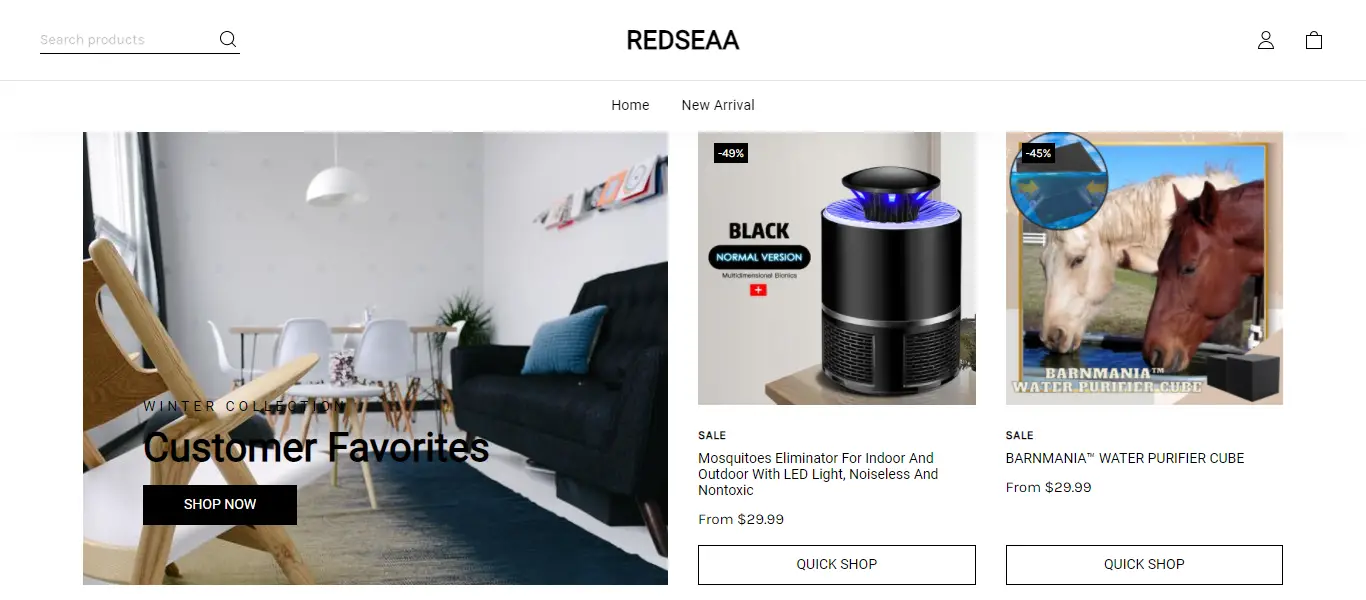Redseaa.com Homepage Image