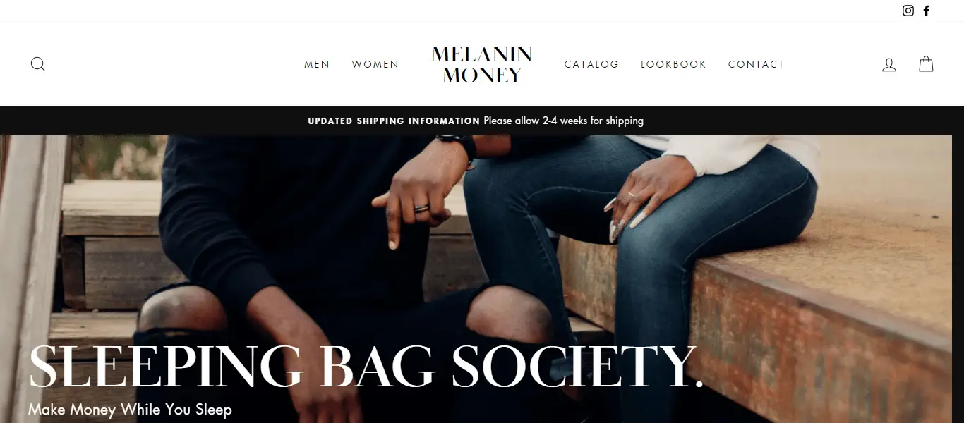 Melaninmoney.com Homepage Image