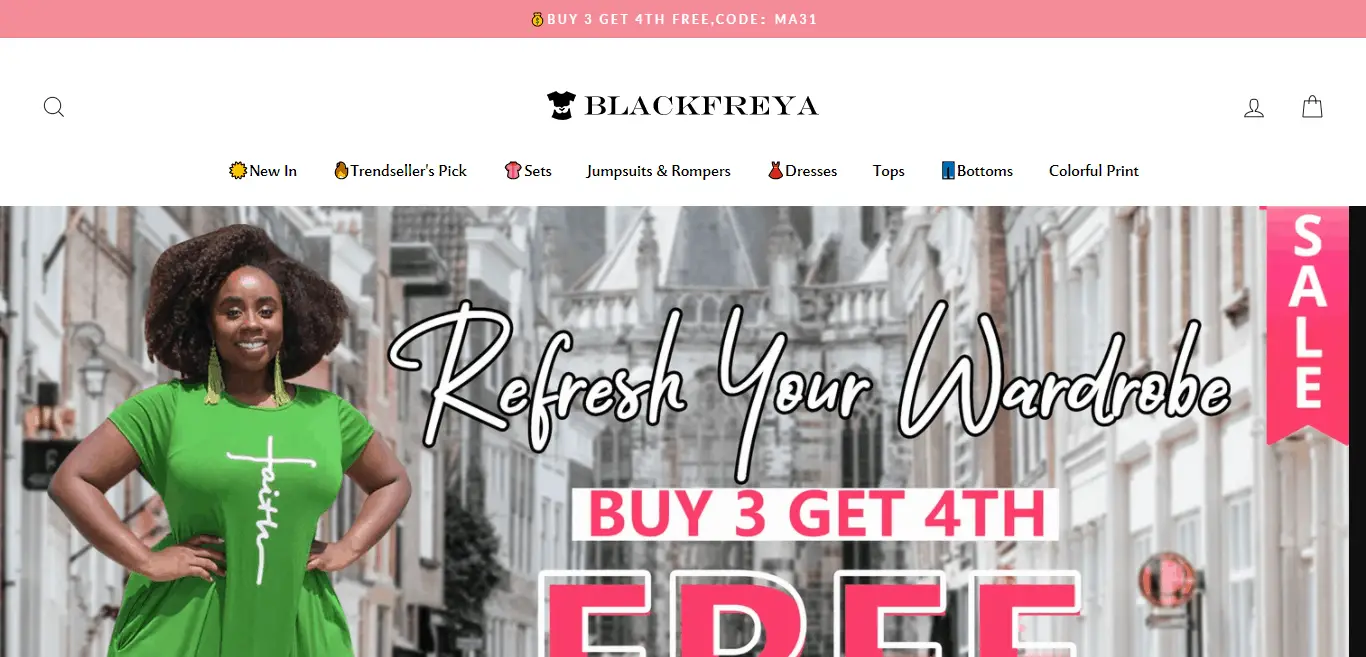 Blackfreya.com Homepage Image