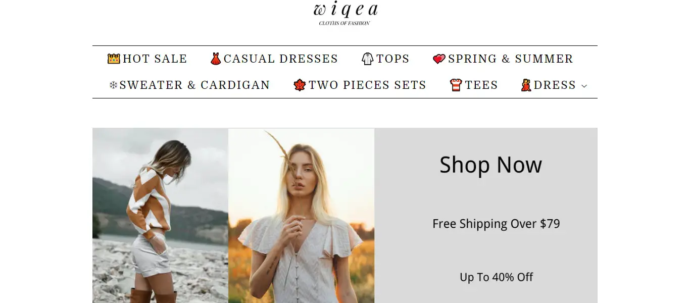 Wiqea.com Reviews {2023} Scam Or Legit Fashion Store? Read To Know! -  SabiReviews